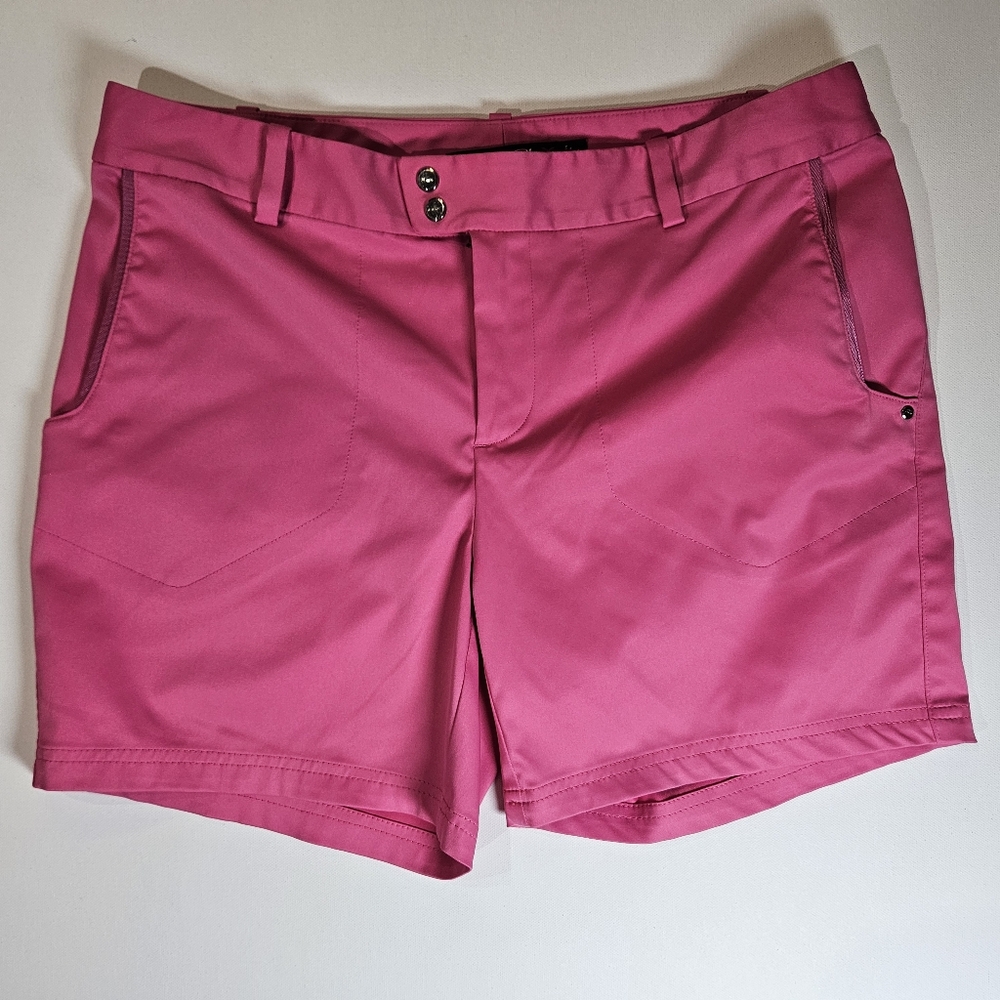 RLX Ralph Lauren Womens Athletic Shorts Size 4 Hot Pink Preppy Golf Tennis Ready